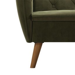 Novogratz Teresa Velvet Accent Chair - Green - thumbnail 2