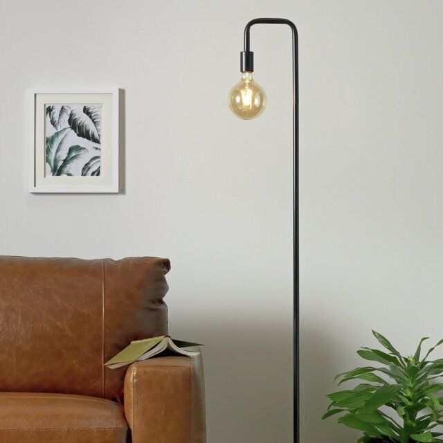 Argos Home Rayner Industrial Floor Lamp - Black - image 1