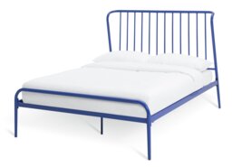 Habitat Kanso Double Metal Bed Frame - Blue - thumbnail 2