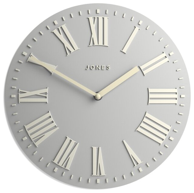 Jones Clocks Regal Wall Clock - Dove Grey - image 1