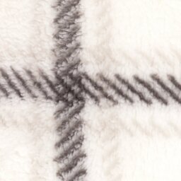 Argos Home Checked Grid Fleece Cream Bedding Set - Double - thumbnail 2