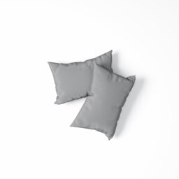Panda Bamboo Quiet Grey Pillowcase Pair - thumbnail 2
