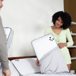 Panda Bamboo Quiet Grey Pillowcase Pair