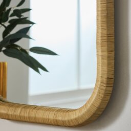 Habitat Rattan Wall Mirror - 80x60cm - thumbnail 2