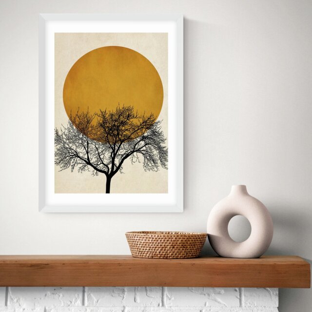 East End Prints Winter Morning White Frame Art Print - A2 - image 1