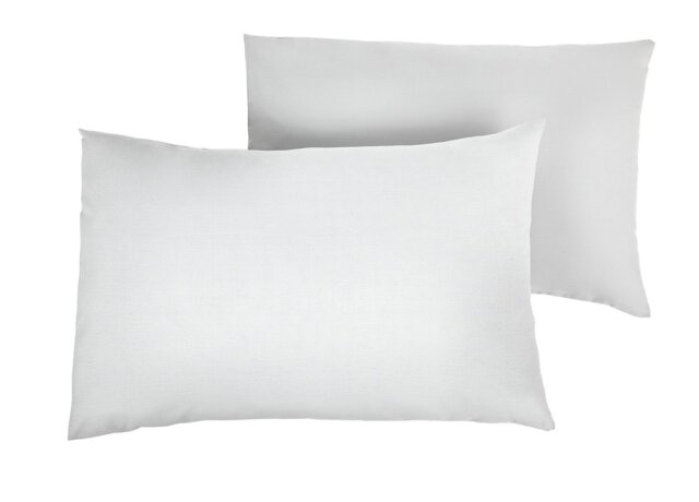 Habitat Cotton Rich 180TC Standard Pillowcase Pair-Dove Grey - image 1
