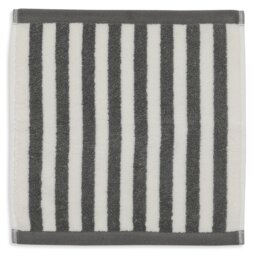 Habitat Grey Stripe 2 Pack Face Cloth - thumbnail 2