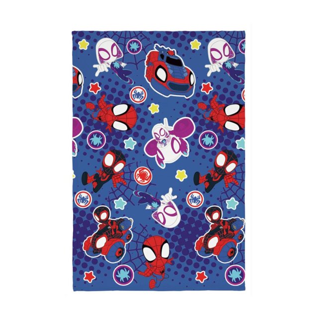 Disney Spidey & Friends Fleece Throw - Blue - 150x100cm - image 1