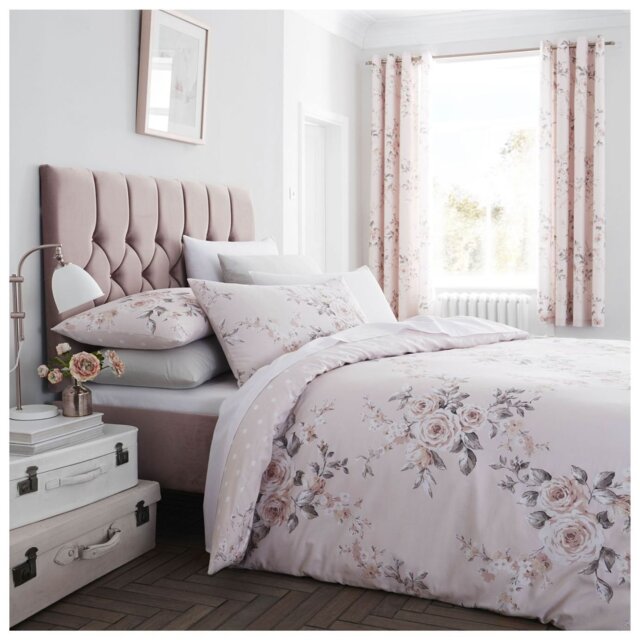 Catherine Lansfield Canterbury Blush Bedding Set - Single - image 1