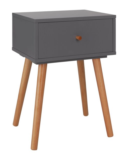 Habitat Otto 1 Drawer Bedside Table - Grey - image 1