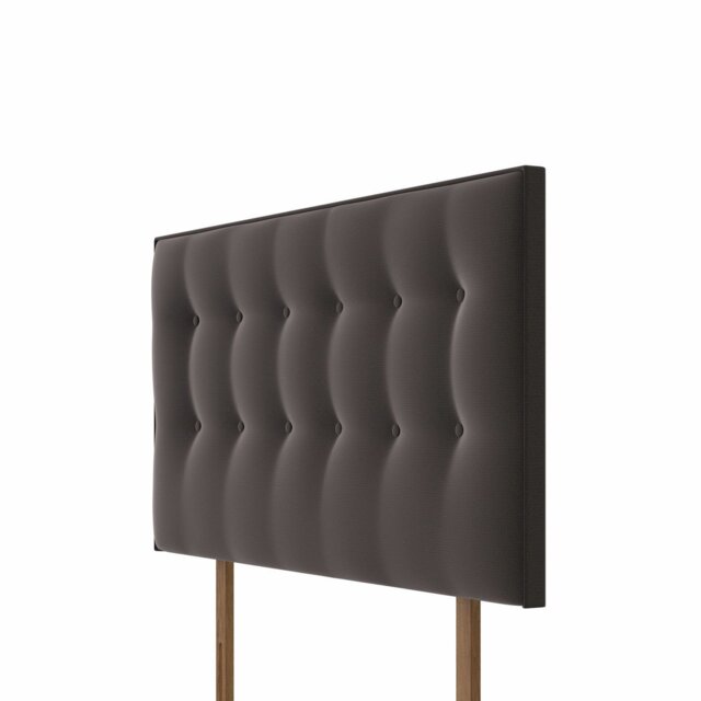 Silentnight Hayez Fabric Double Headboard - Charcoal - image 1