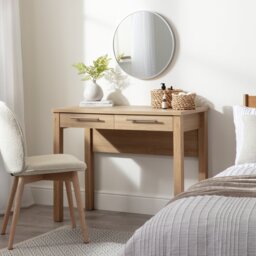 Argos Home Brisbane 2 Drawer Dressing Table - Oak - thumbnail 2