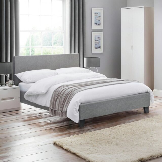 Julian Bowen Rialto Double Bed Frame - Grey - image 1