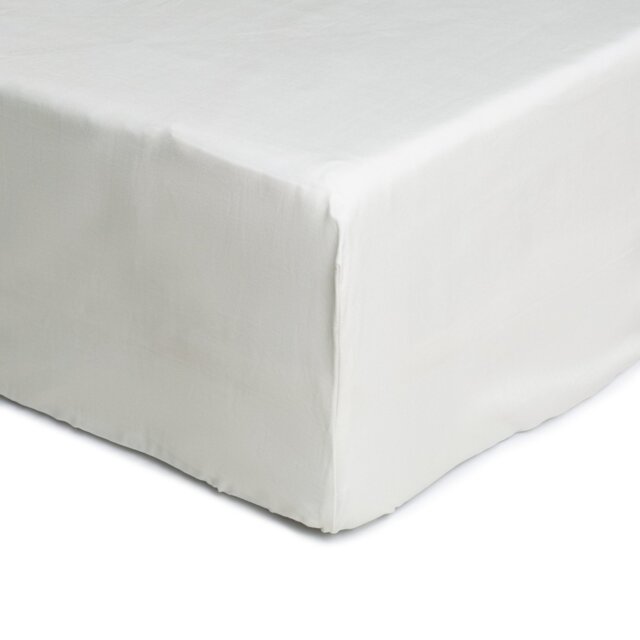 Habitat Cool Cotton Lyocell White Fitted Sheet - Kingsize - image 1