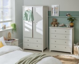 Habitat Brooklyn 3 Piece 2 Door Wardrobe Set - White - thumbnail 1