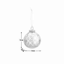 Habitat Bronze Etched Glass Christmas Bauble - thumbnail 2