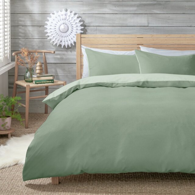 Habitat Cord Light Green Bedding Set - Double - image 1