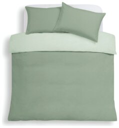 Habitat Cord Light Green Bedding Set - Double - thumbnail 2