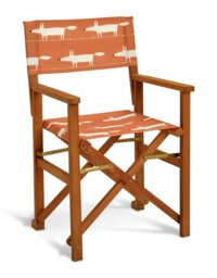 Habitat x Scion Folding Wooden Garden Director Chair- Mr Fox - thumbnail 1