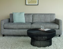 Habitat Chester Velvet Cuddle Chair-Dark Feet- Emerald Green - thumbnail 2