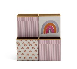 Habitat Rainbow Canvas Boxes - thumbnail 1