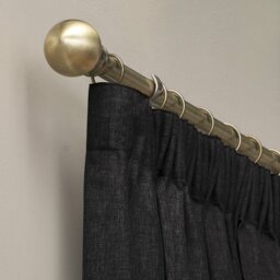 Habitat Blackout Pencil Pleat Curtains - Black - 117x137cm - thumbnail 2