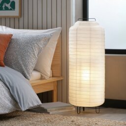 Habitat Boulle Japonais Paper Statement Floor Lamp - White - thumbnail 2