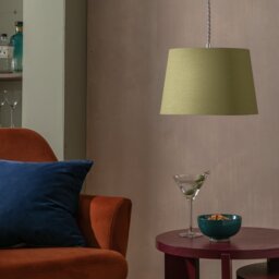 Habitat Green Textured Easy Fit Lampshade - 30cm