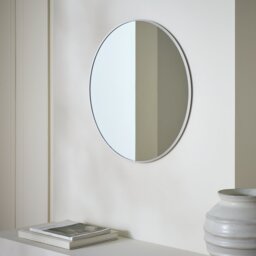 Habitat Silver Round Wall Mirror - 50x50cm - thumbnail 1
