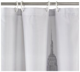Argos Home Photographic NYC Shower Curtain - Black & White