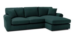 Argos Home Harry Fabric Right Hand Corner Chaise Sofa - Teal - thumbnail 1