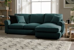 Argos Home Harry Fabric Right Hand Corner Chaise Sofa - Teal - thumbnail 2