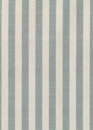 Habitat Onda Large Fabric Ottoman - Blue & White - thumbnail 2