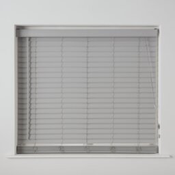 Habitat Faux Wood Grey 25mm Slat Venetian Blind -180cm