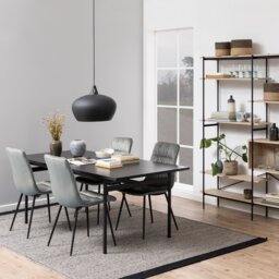 Furniture To Go Angus Wood 8 Seater Dining Table - Black - thumbnail 1