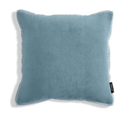 Habitat Cotton Velvet Cushion - Blue - 43x43cm