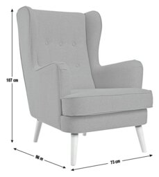 Habitat Callie Self Assembly Velvet Armchair - Petrol Blue - thumbnail 2