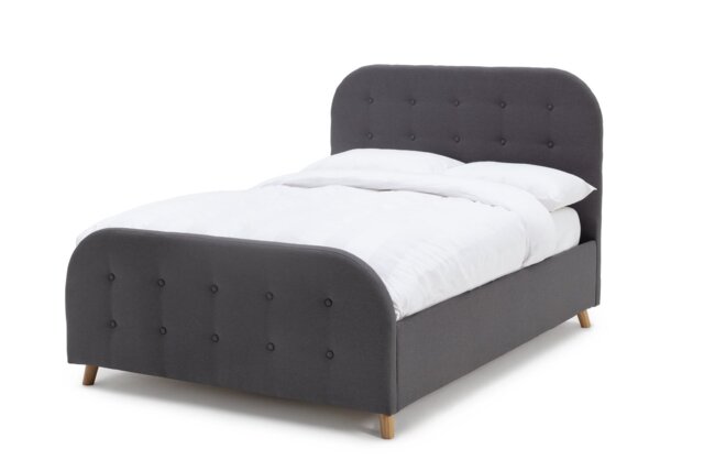 Argos Home Ashby Single Fabric Ottoman Bed Frame - Grey - image 1
