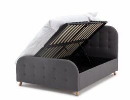 Argos Home Ashby Single Fabric Ottoman Bed Frame - Grey - thumbnail 2