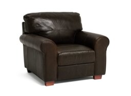 Argos Home Salisbury Leather Armchair - Chocolate