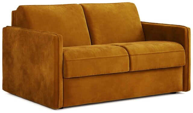 Jay-Be Slim Velvet 2 Seater Sofa Bed - Gold - image 1