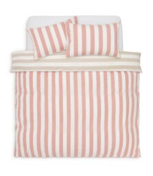 Habitat Summer Haze Stripe Pink Bedding Set - King size