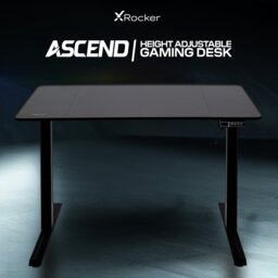 X Rocker Ascend Electric Height Adjustable Gaming Desk-Black - thumbnail 2