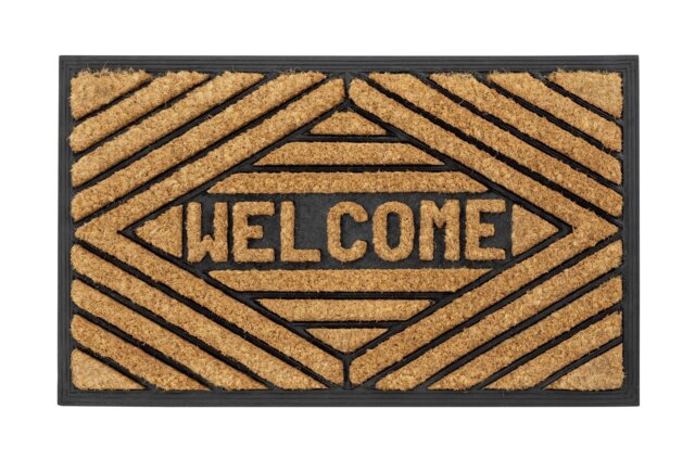 Argos Home Welcome Natural & Black Doormat - image 1