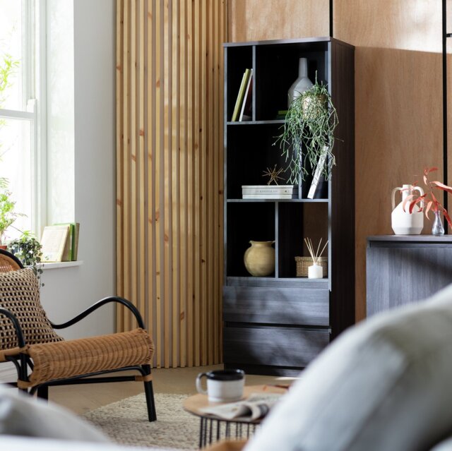 Argos Home Jenson Bookcase - Black Brown - image 1