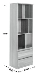 Argos Home Jenson Bookcase - Black Brown - thumbnail 2