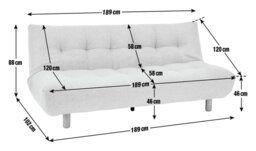 Habitat Kota Velvet 3 Seater Sofa Bed - Burnt Orange - thumbnail 2