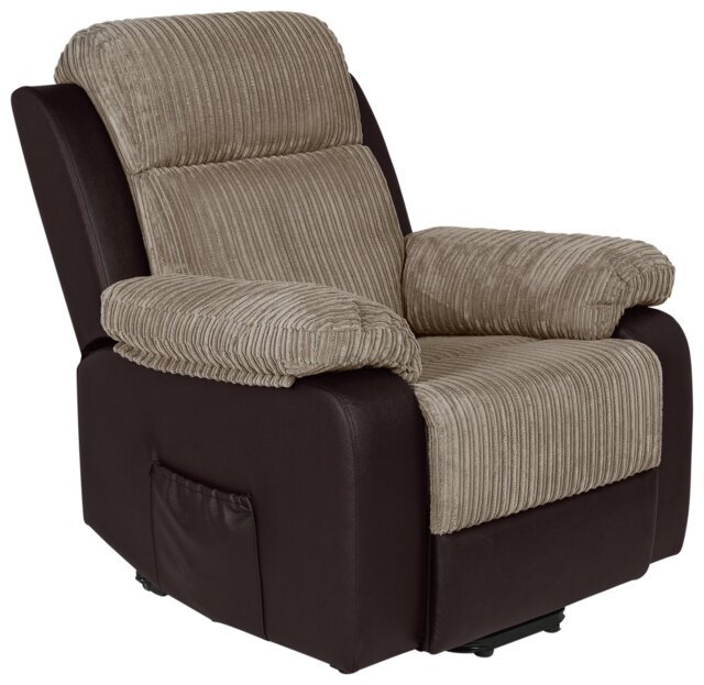 Argos Home Bradley Rise & Recline Chair -Natural & Chocolate - image 1