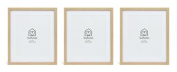 Habitat Oak Effect Wooden 3 Pack Picture Frame - Mixed Size