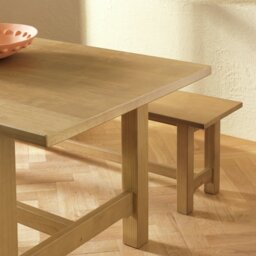 Habitat Denver Pine Dining Table & 2 Pine Benches - thumbnail 2